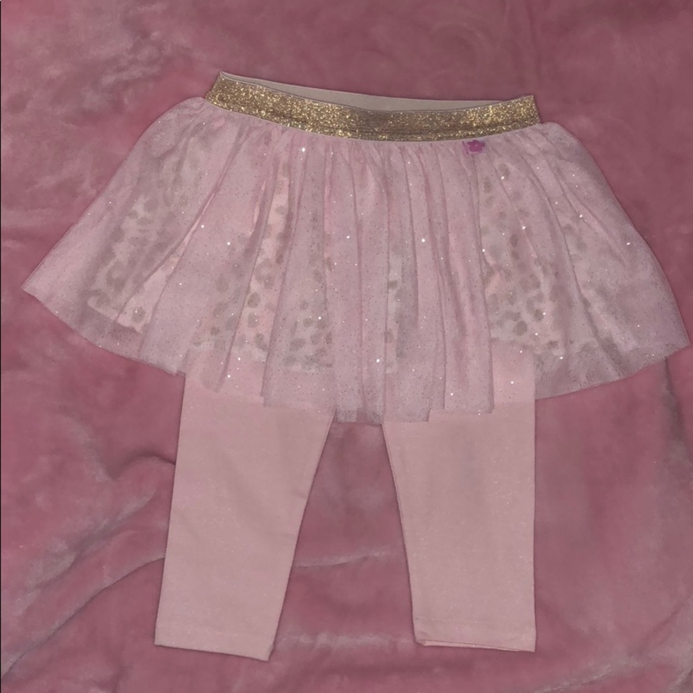 Limited Too leggings with skirt top